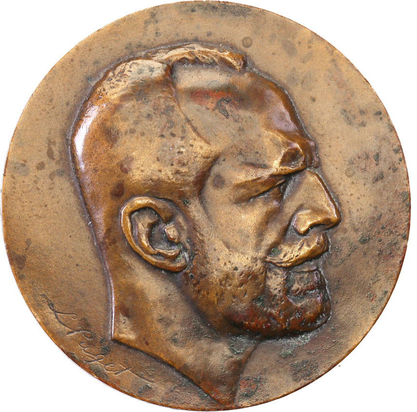Polska pod zaborami. Medal Andrzej hr. Potocki 1908, Kraków
